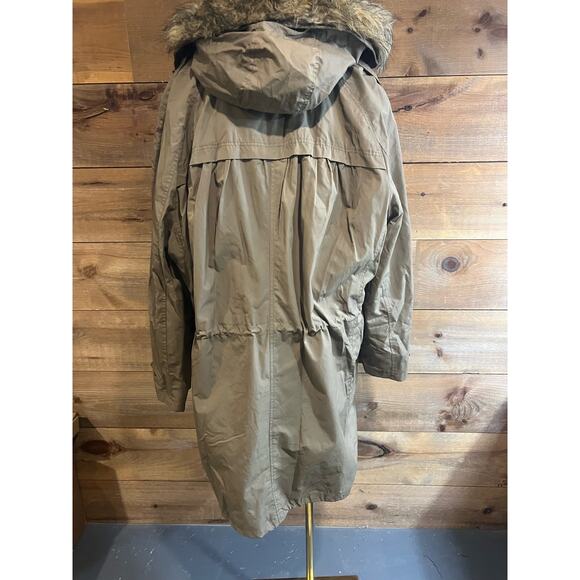 Jessica London Sporty Anorak Parka Jacket Faux Fur Trim‎ Womans Size 24 - Picture 2 of 9